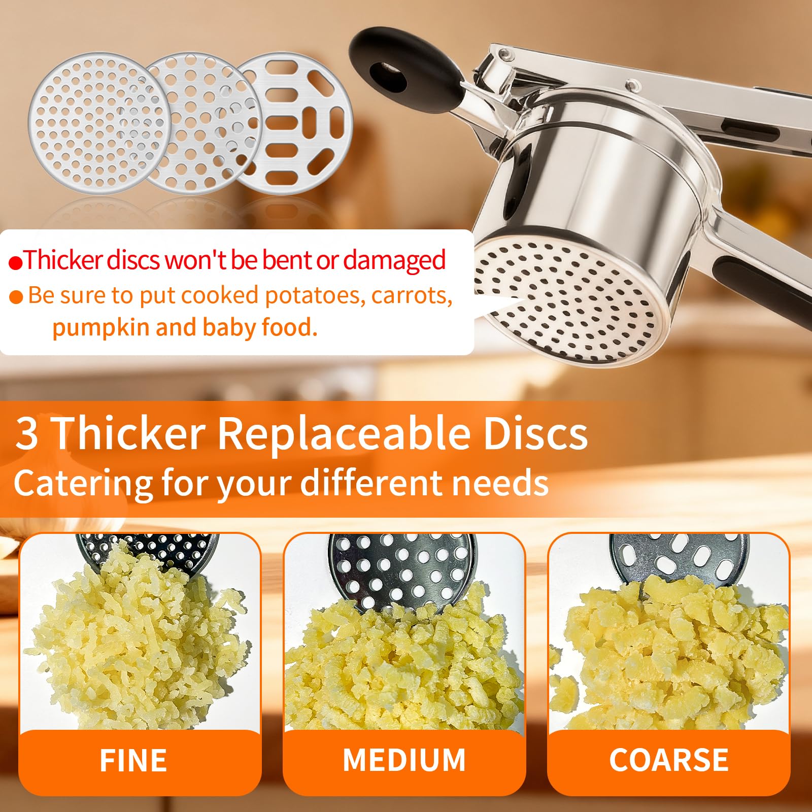 BAPOTH ricer is dishwasher safe for easy cleanup after meals.