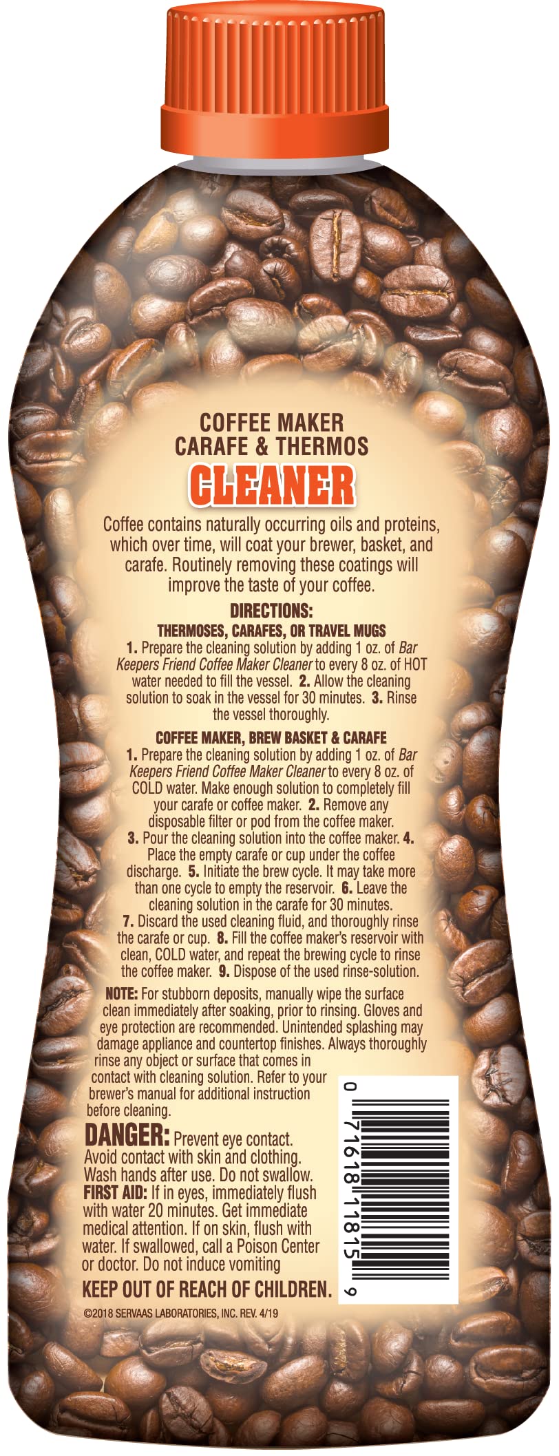 Bar Keepers Friend label close-up highlighting trusted cleaning heritage.