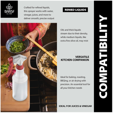 Bar5F bottle can mist bone broth for flavorful, even braising.