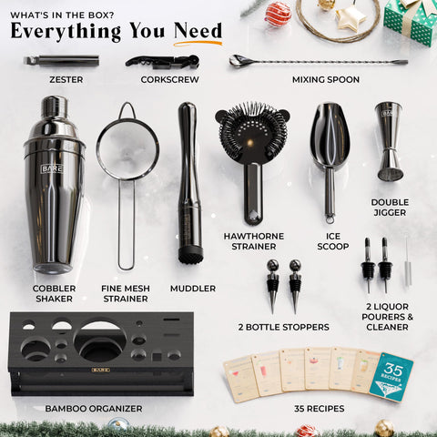 Bare Barrel bamboo organizer keeps tools neatly within reach.