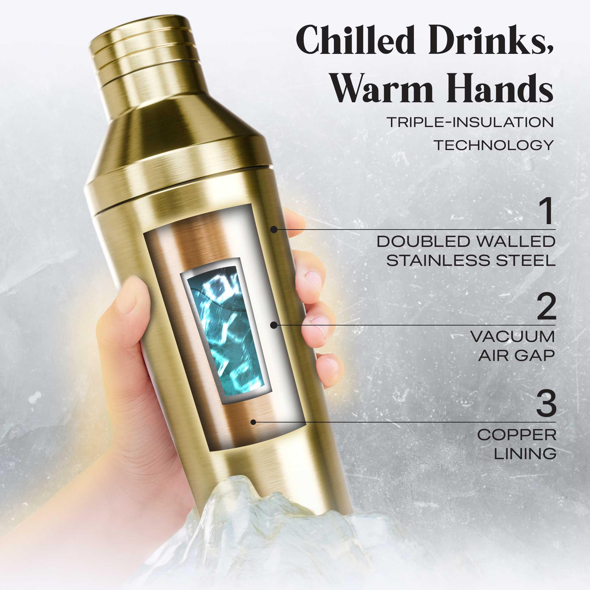 Bare Barrel double-wall stainless steel body for durable performance