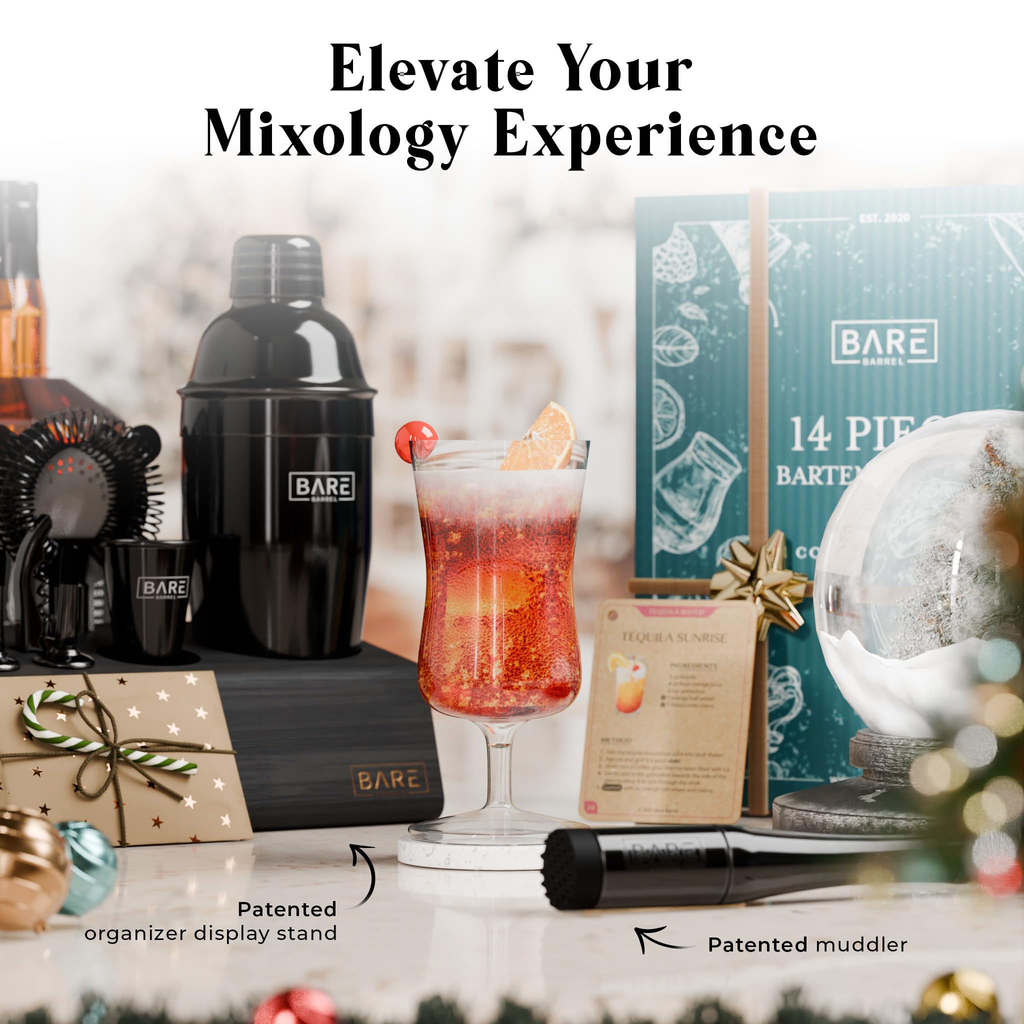 Gift-ready Bare Barrel set with stylish packaging