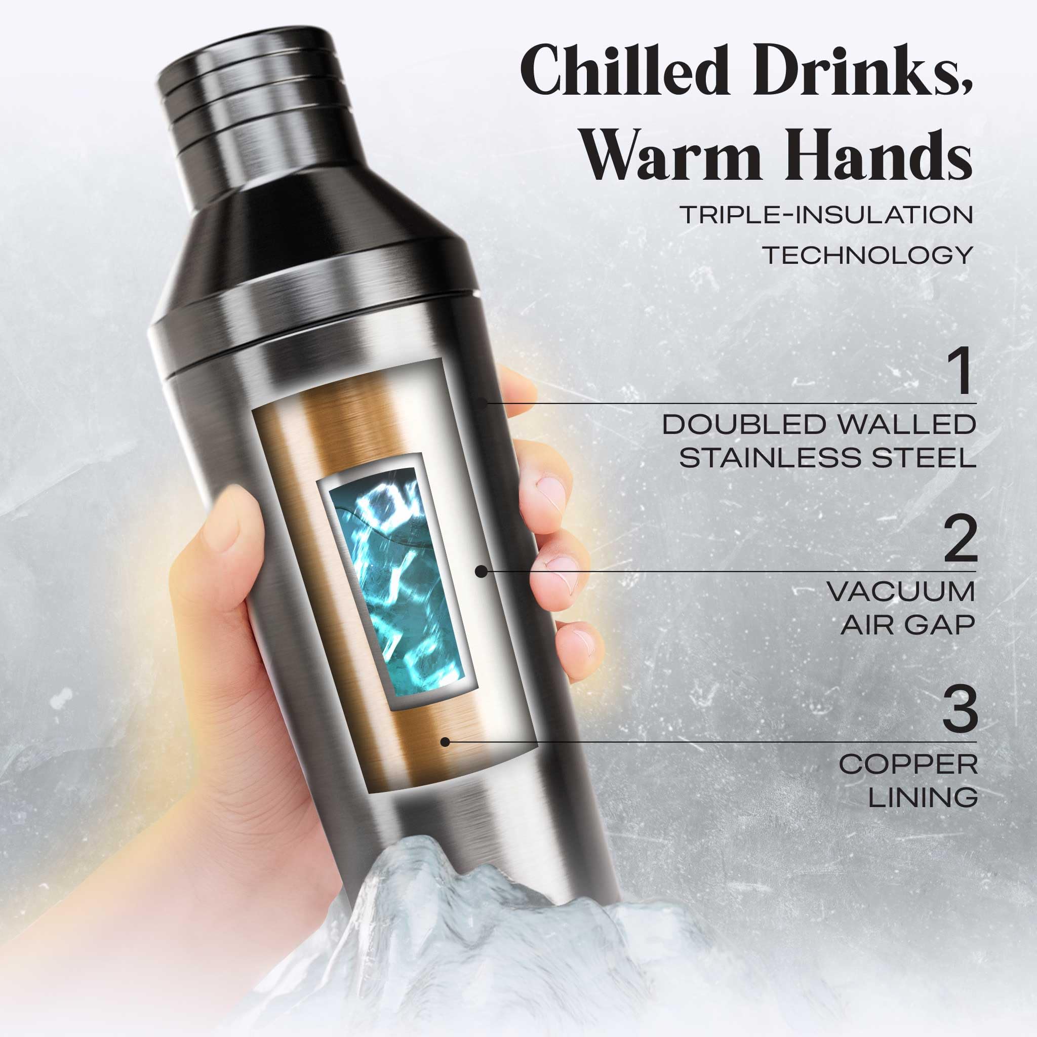 Bare Barrel shaker shows integrated measuring cap with precise pour markings for micro-measures.
