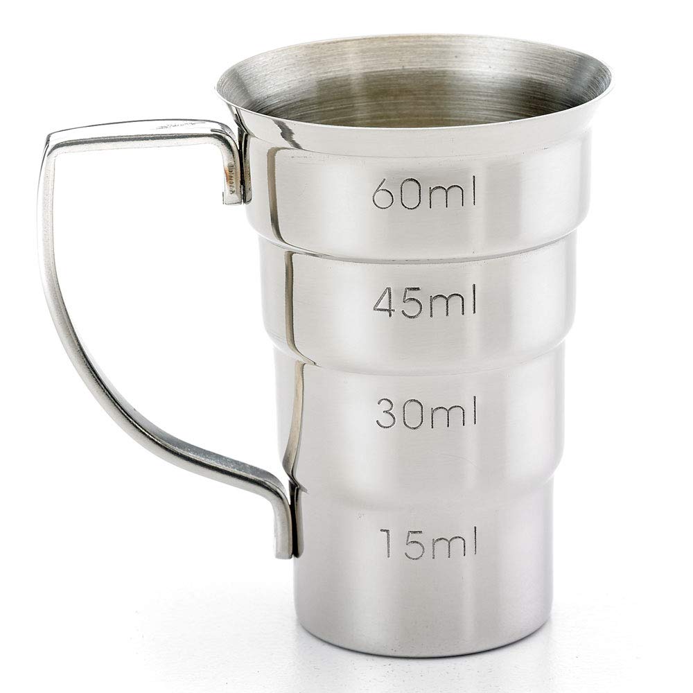 Barfly M37108 jigger flared top edge enables smooth pouring