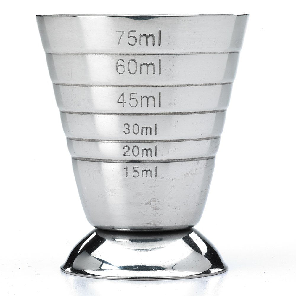 Barfly measuring cup shows etched markings for quick reads
