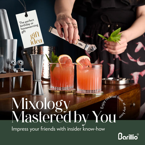 Barillio 23-piece kit—complete home bar set for entertaining.