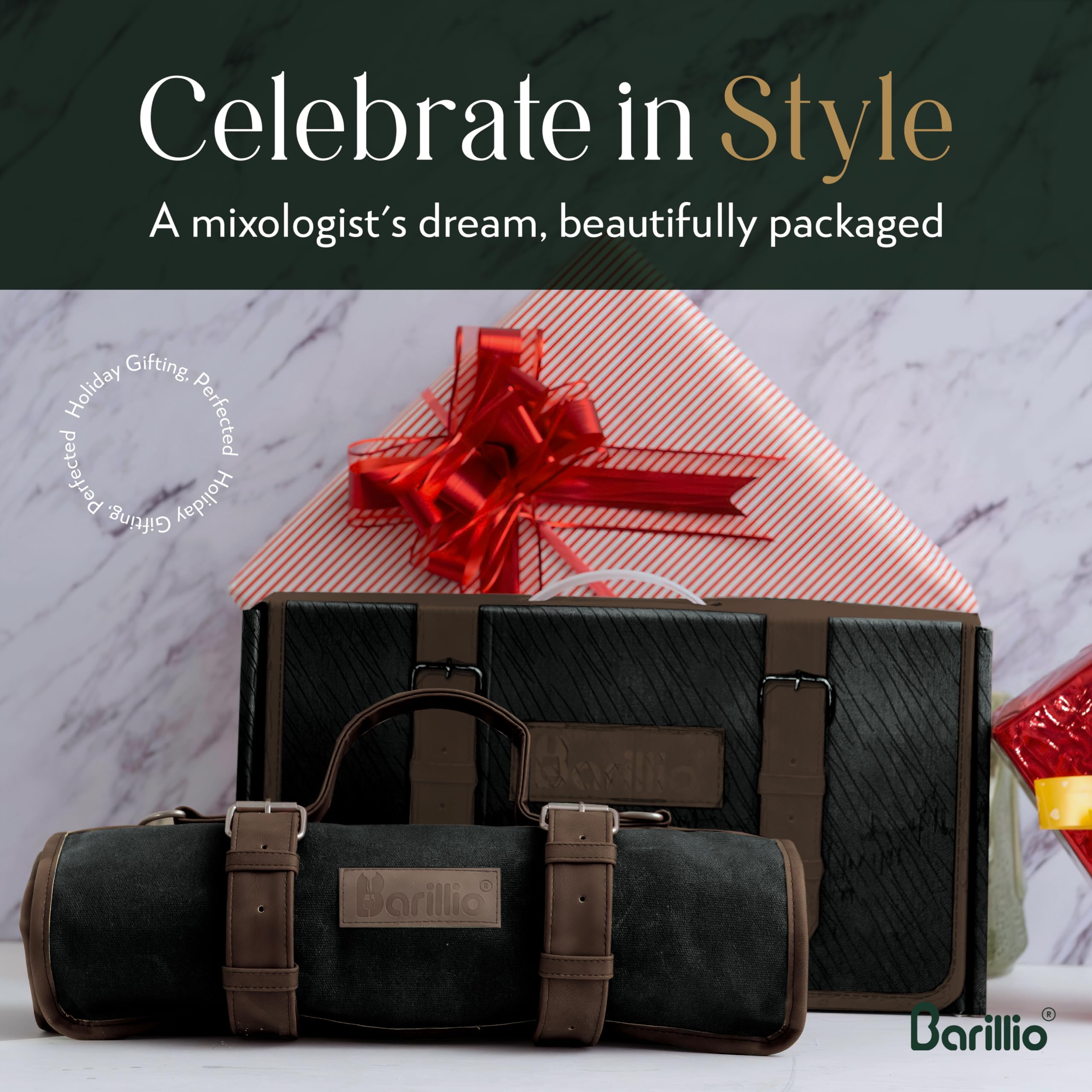Barillio Bartender Bag gift-ready packaging for cocktail lovers