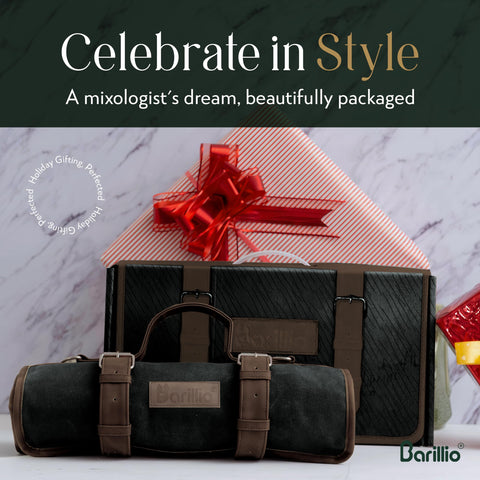 Barillio Bartender Bag gift-ready packaging for cocktail lovers