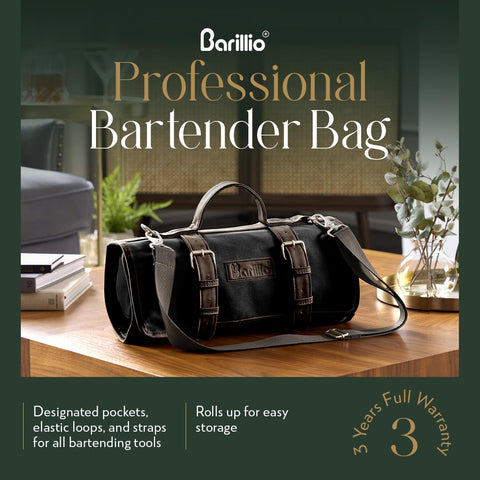 Barillio Bartender Bag shaker-compartment keeps tools organized on the go
