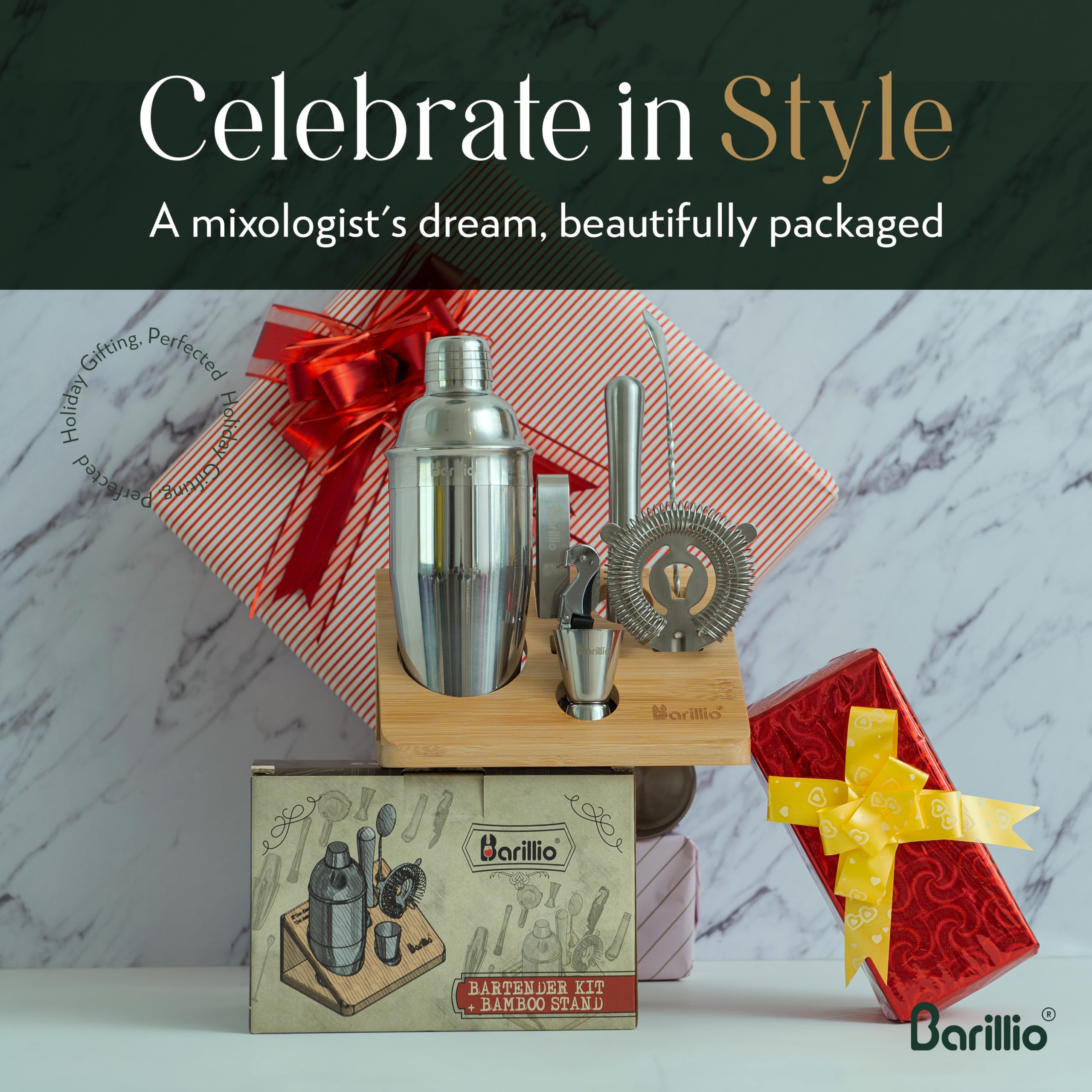 Elegant silver finish kit for everyday entertaining at home