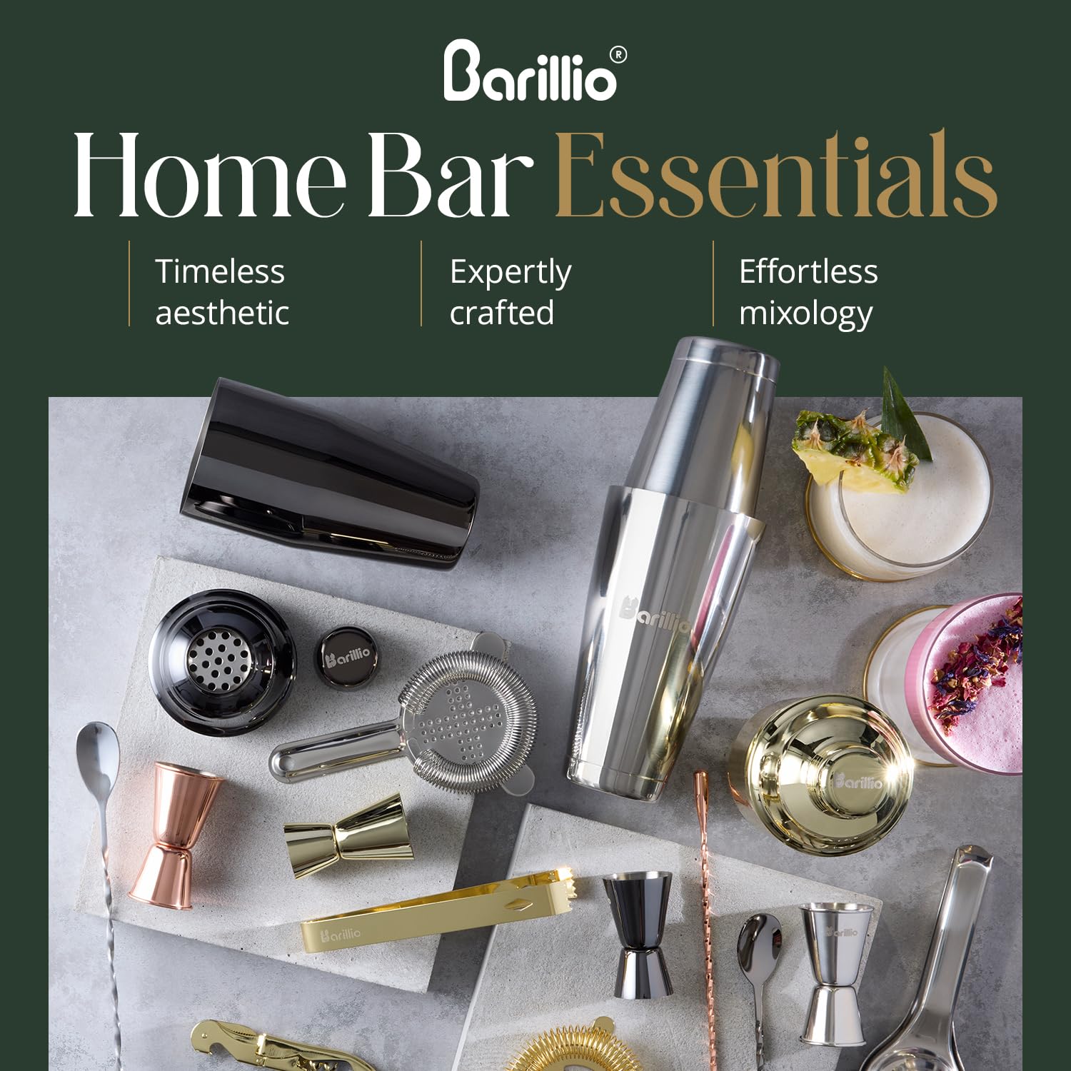 Barillio gift-ready bar set in rustic box, ideal for gifting.