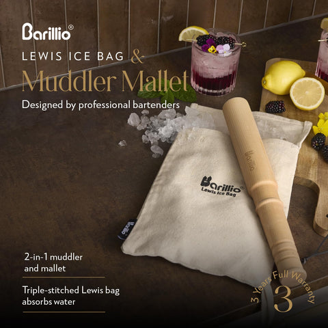 Barillio Lewis bag triple-stitch absorbs moisture to prevent dilution