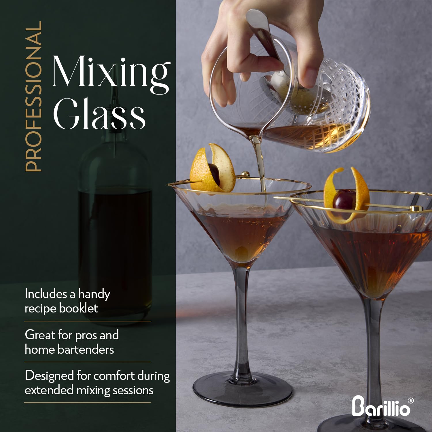 Barillio mixing spoon for balanced stirring and precise pours.