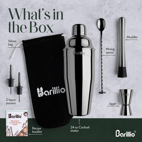Barillio mojito muddler for crushing leaves and releasing fresh flavors.