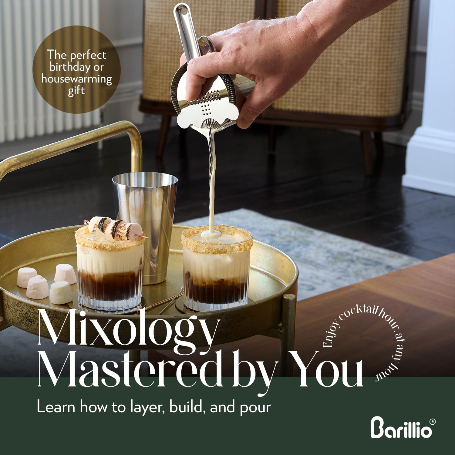 Barillio Pro Edition garnish tweezers for meticulous finishing touches.