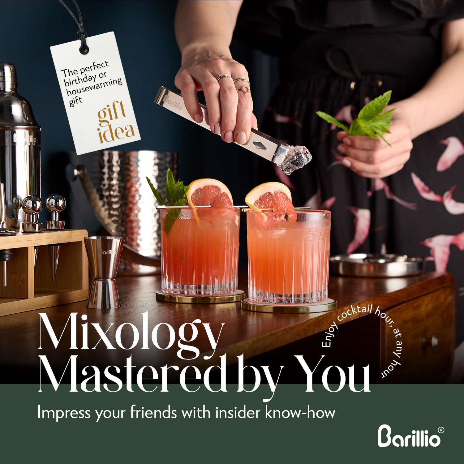 Barillio recipe booklet and eBook inspire creative cocktails at home.