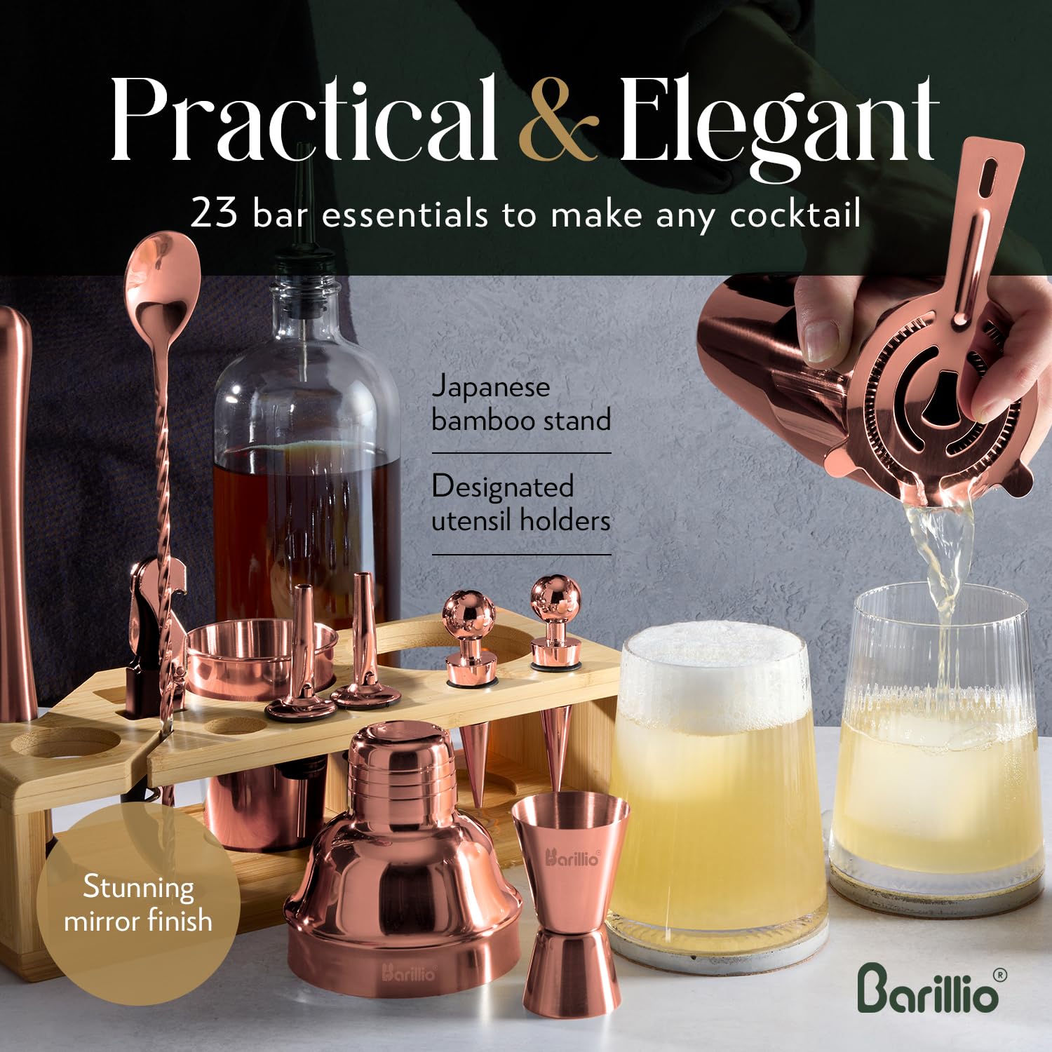 Barillio recipe booklet and Happy Hour eBook to spark at-home mixology ideas.