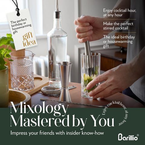 Barillio spiral mixing spoon for precise stirring and texture control.