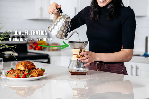 Barista Warrior exterior laser-cut layer adds durable design for daily use.
