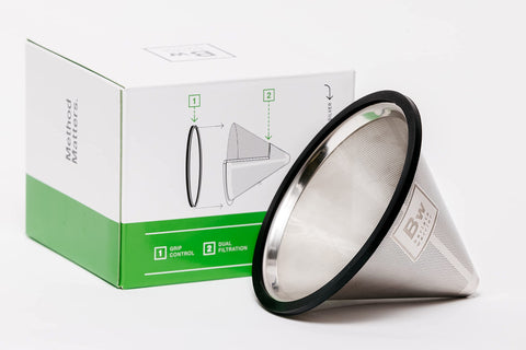 Barista Warrior inner dual mesh filter prevents sediment in your cup.