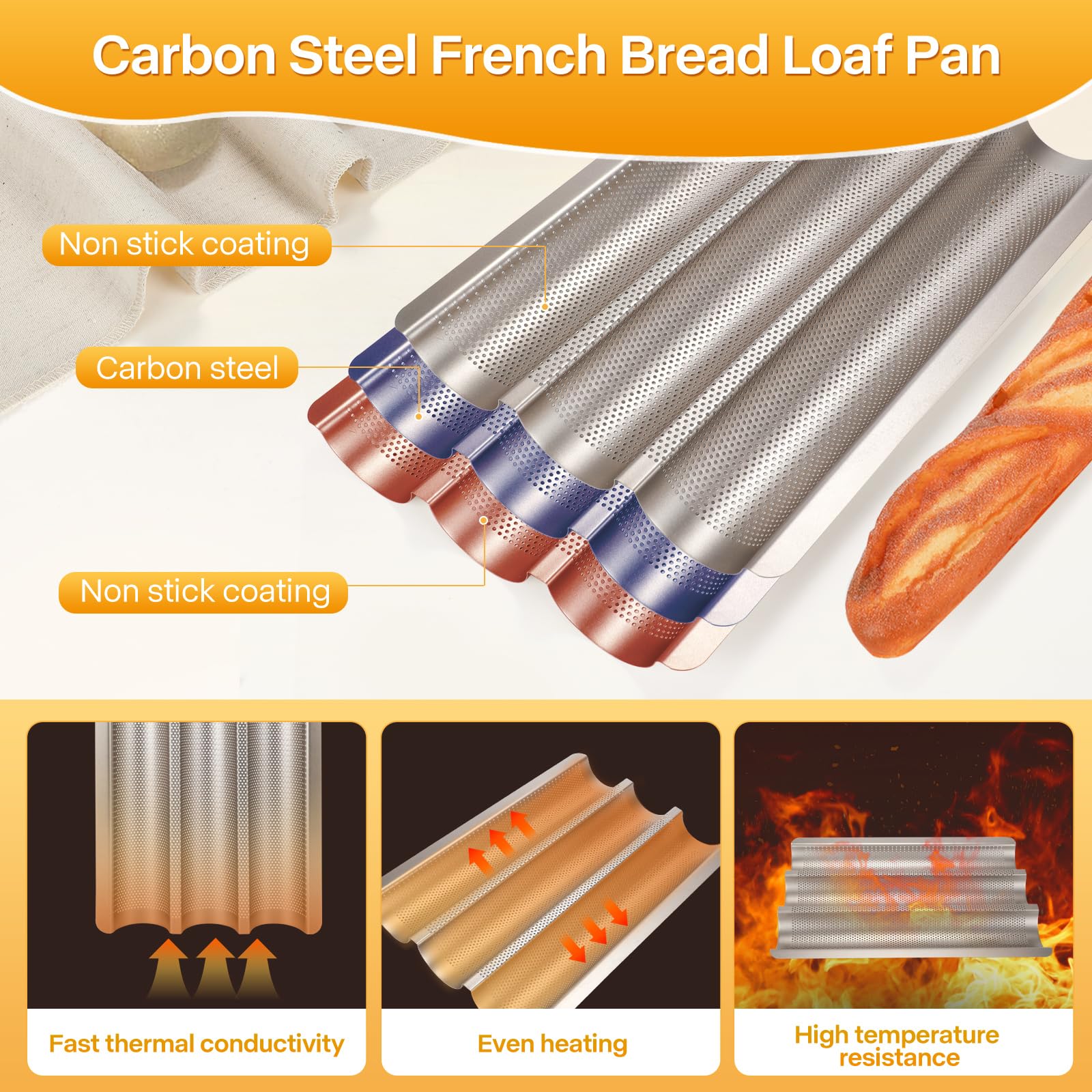 Barlket dough cutter included in the baguette kit