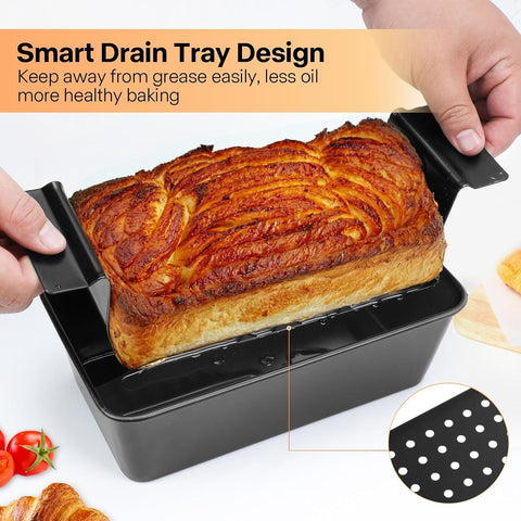 Barlket perforated insert close-up emphasizes easy release and grease drainage