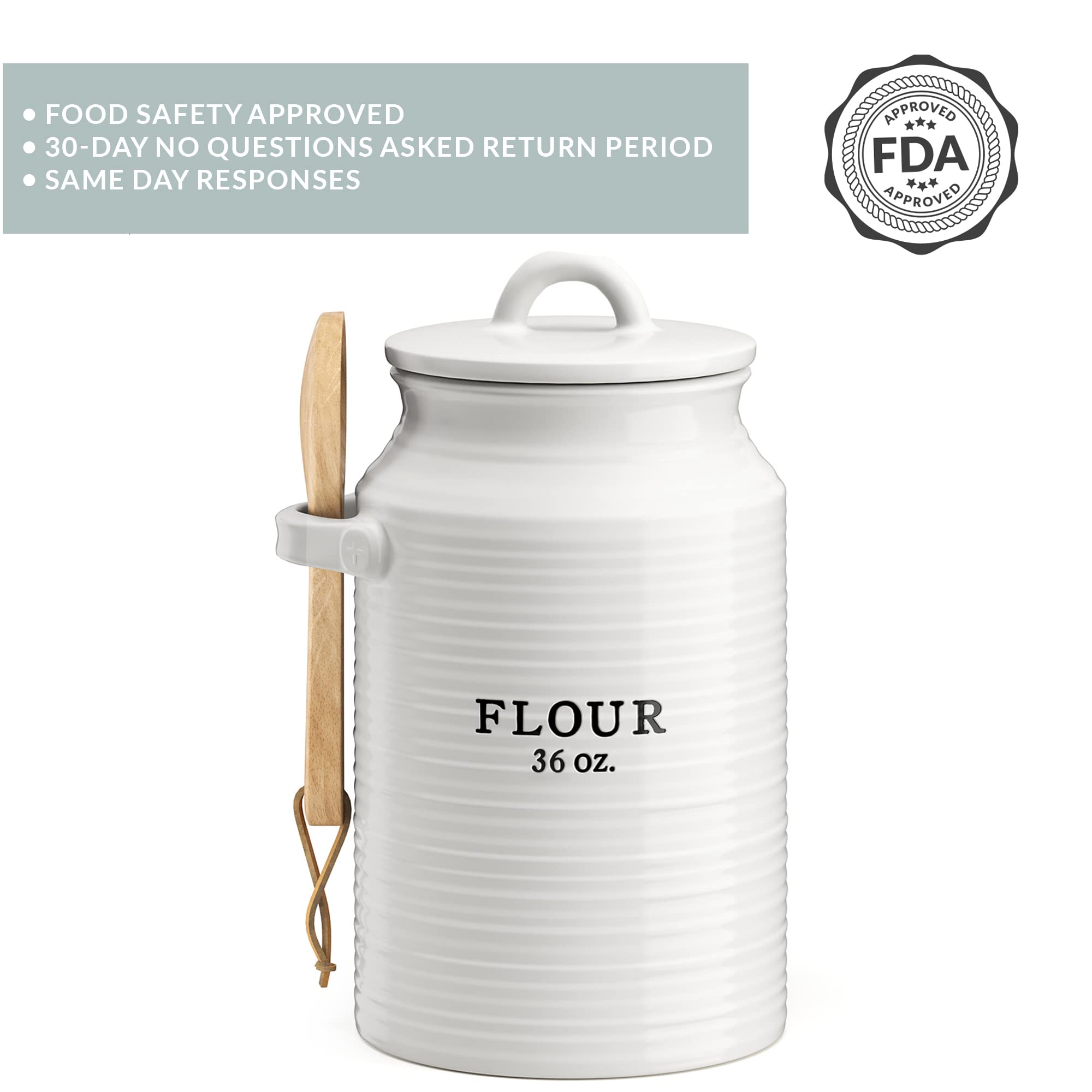Barnyard Designs airtight lid keeps contents dry and fresh for daily use.