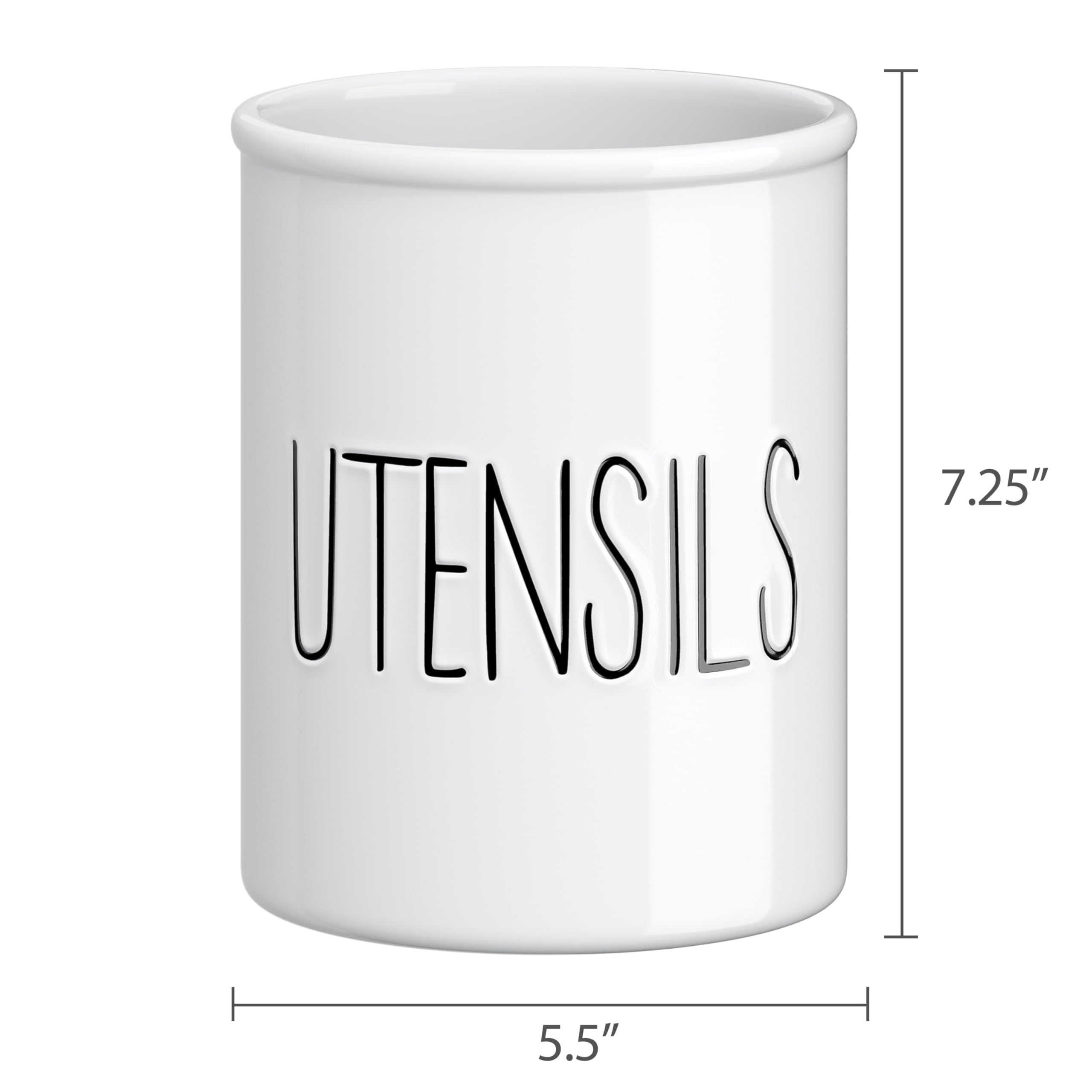 Barnyard Designs porcelain-like finish adds rustic charm to your kitchen display.