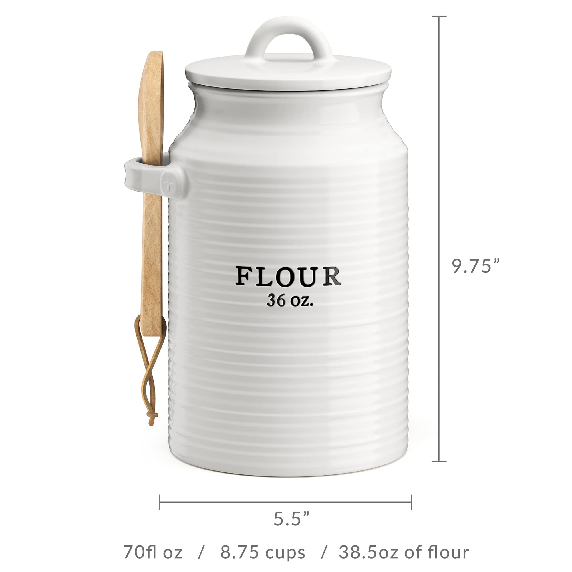 Barnyard Designs decorative kitchen storage canister for cookies and dry goods.
