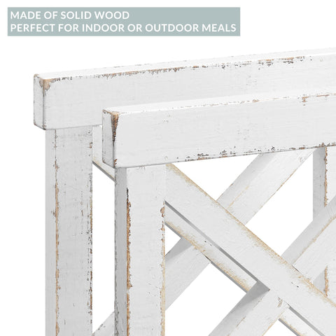 Barnyard Designs table-top napkin holder close-up shows distressed wood