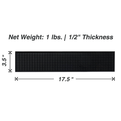 BARsics non-slip bar rail mat provides stable serving surface