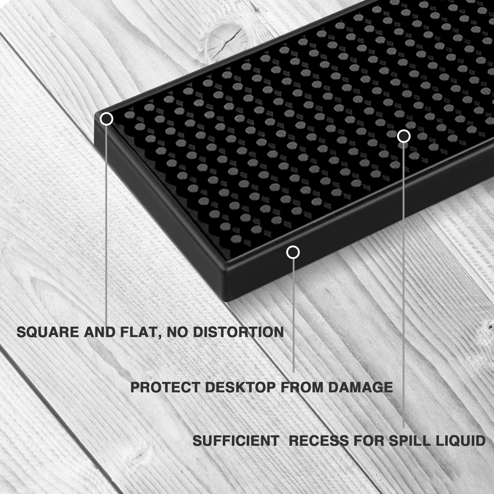 BARsics spill mat catches drips to protect counters
