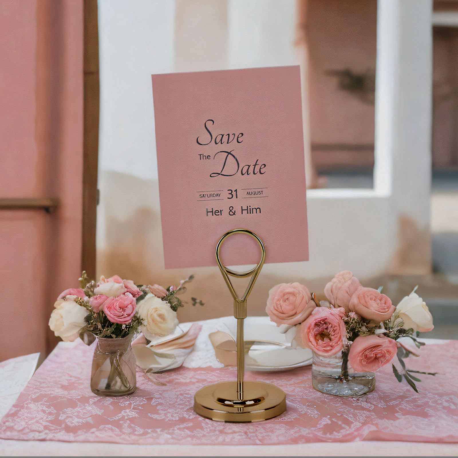 BARsics set of 12 elegant holders ideal for weddings.