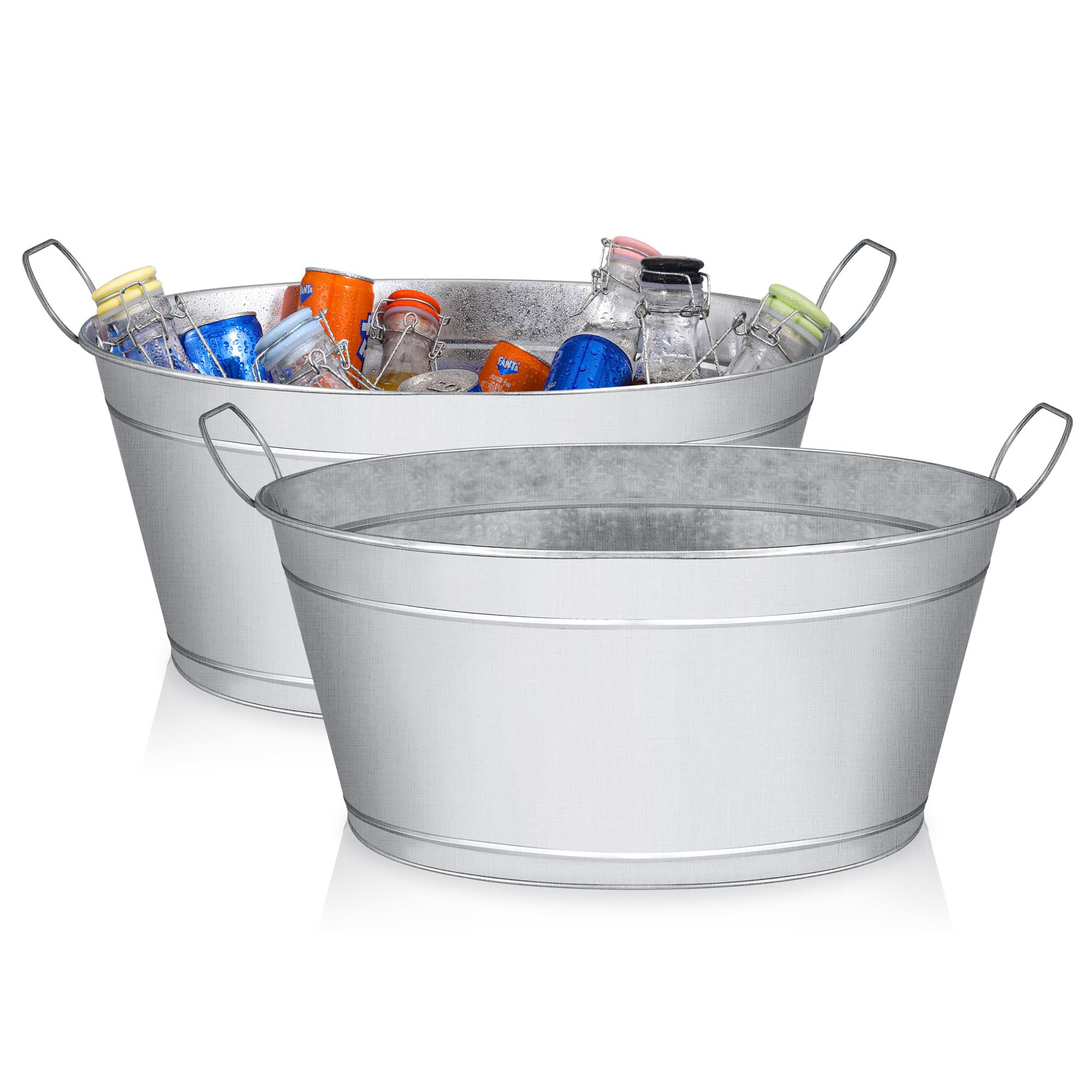 BARsics large 6-gallon beverage tub assembled for easy outdoor entertaining.