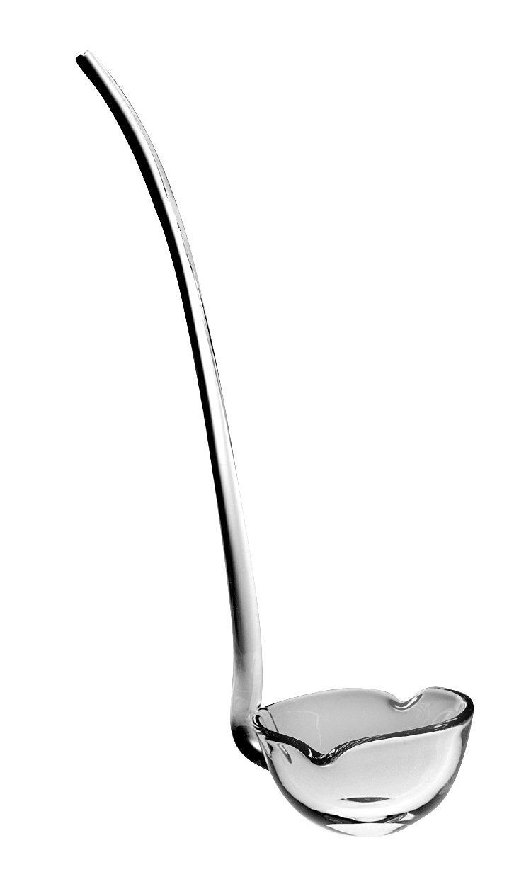 Barski punch ladle in clear glass, 14-inch design ideal for elegant gatherings and serving punch