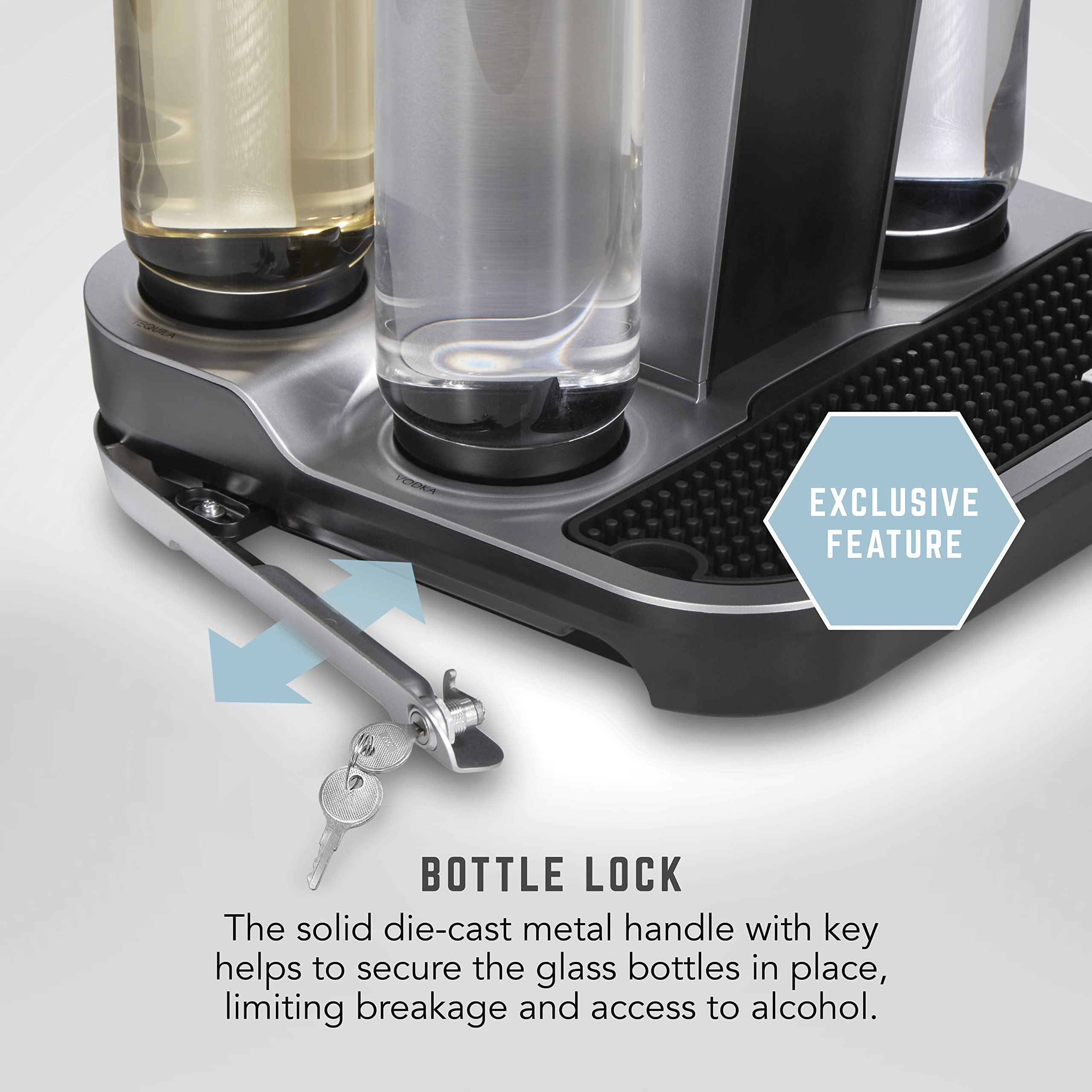 Bartesian automatic rinse system reducing cleanup after drinks.