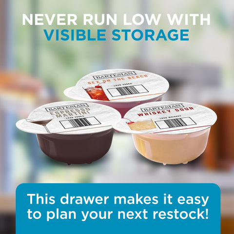 Bartesian drawer interior view reveals tidy storage and easy access
