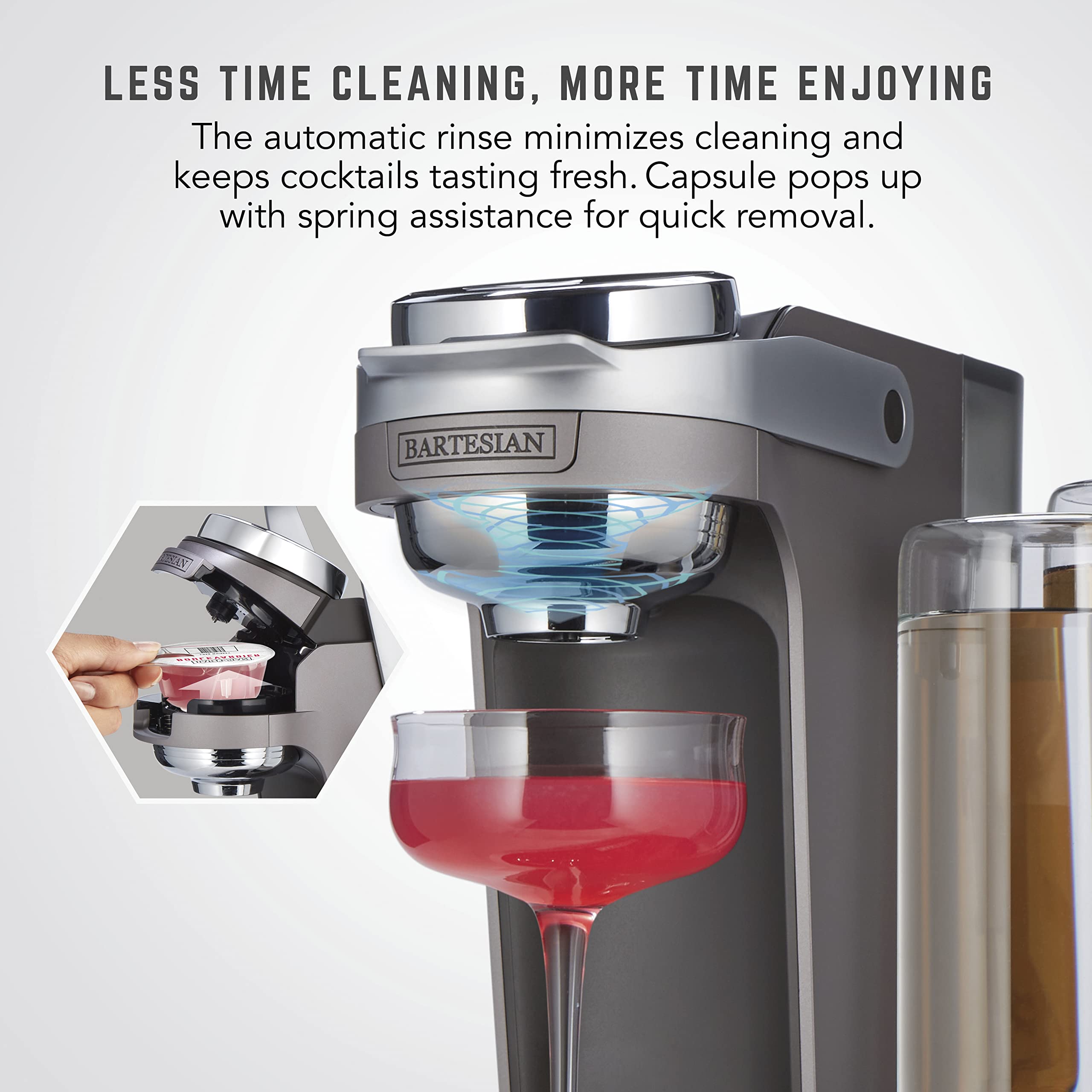 Bartesian Duet compact design fits neatly on a countertop