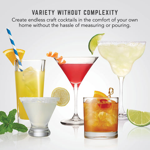Bartesian Duet LCD display guides glassware and drink strength