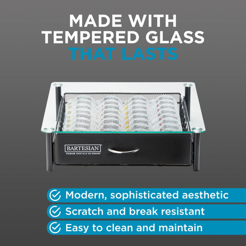 Bartesian sleek countertop organization keeps cocktail gear within reach