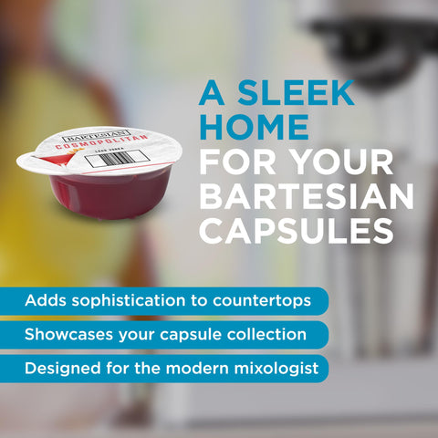 Bartesian storage drawer with 36-capsule capacity offers ample space