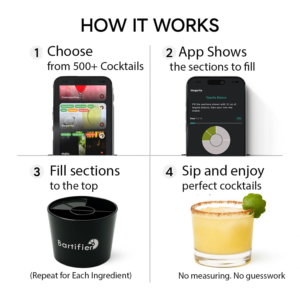 Bartifier app free setup and recipes on screen