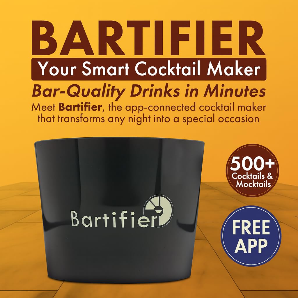 Bartifier portable design fits bar cart and travel