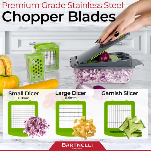 Bartnelli base storage stores blades securely for tidy kitchen organization