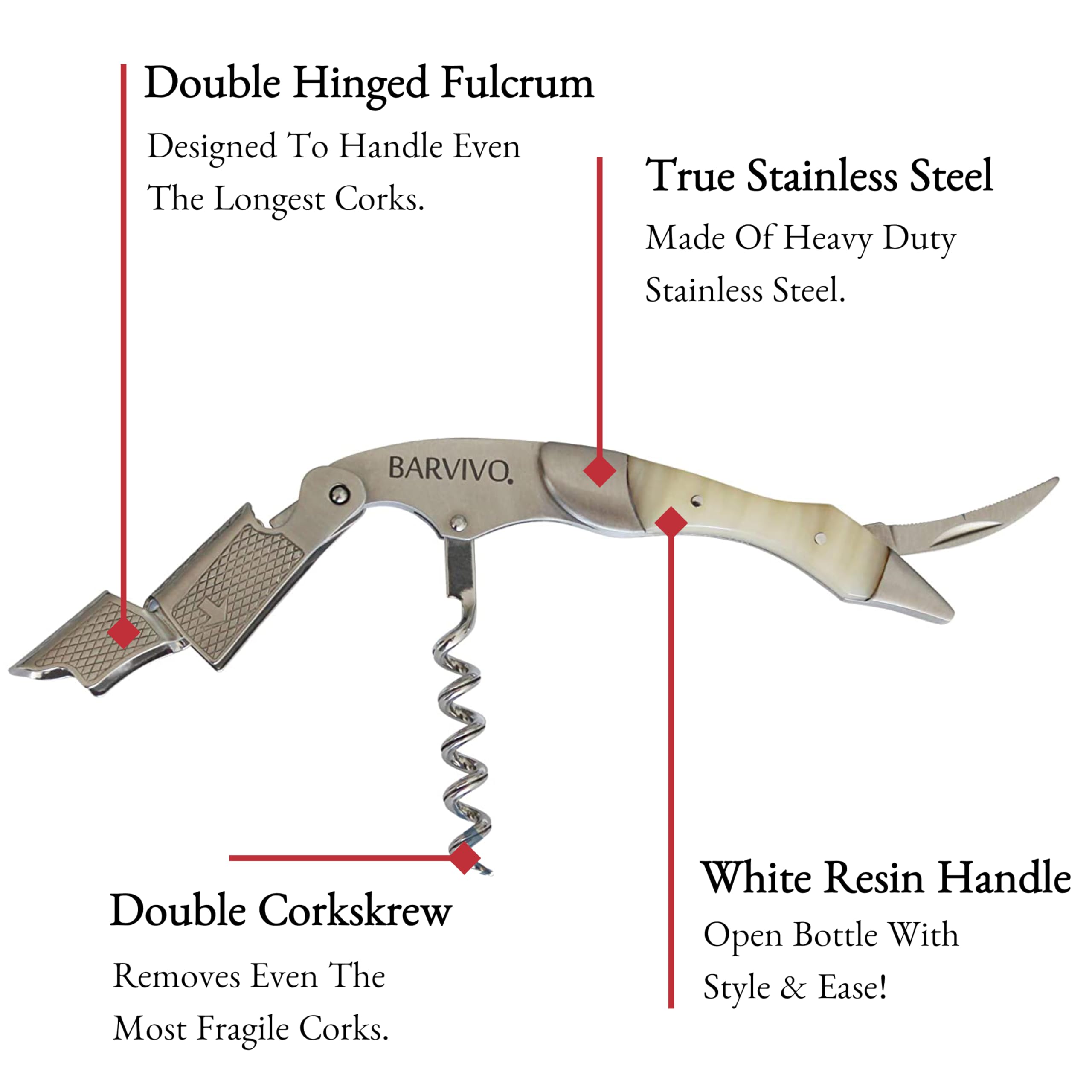Barvivo cork extraction with precision worm and smooth leverage