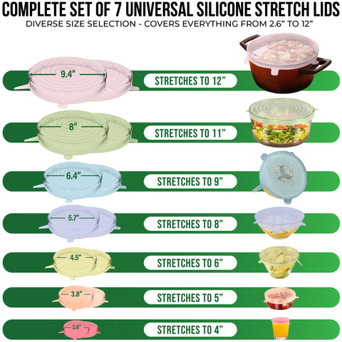Basic Haus silicone lids stretched over a round bowl for secure storage.