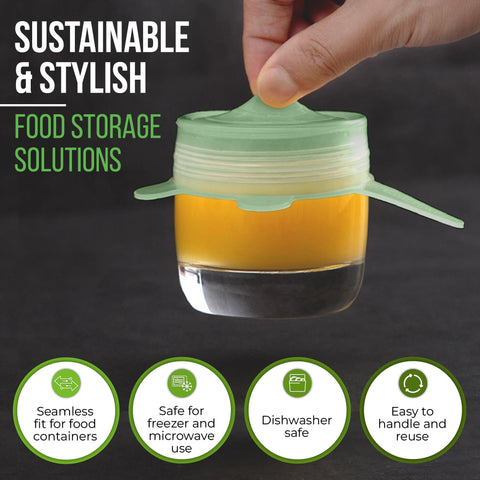 Basic Haus silicone lid is dishwasher safe for easy cleaning.