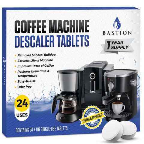Bastion coffee machine cleaner tablets pack for simple maintenance and longevity