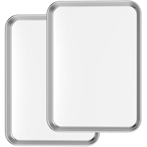Bastwe 16-inch baking sheet with mirror finish for even heat and easy release.