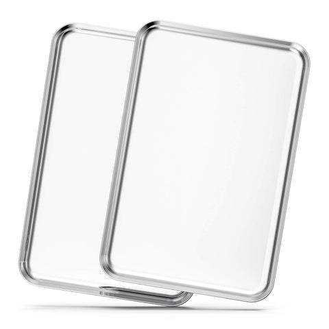 Bastwe baking sheets set: 20-inch stainless steel for even baking and easy cleanup